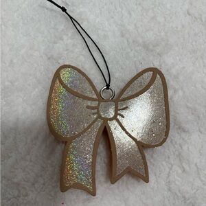 Champagne Toast Bow Car Freshener – Glitter Hanging Air Freshener